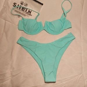 NWT Shein Aqua Bikini